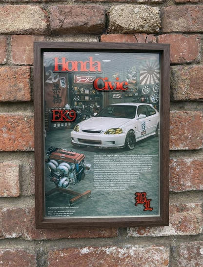 Obraz dekoracyjny 3D - Honda Civic EK9