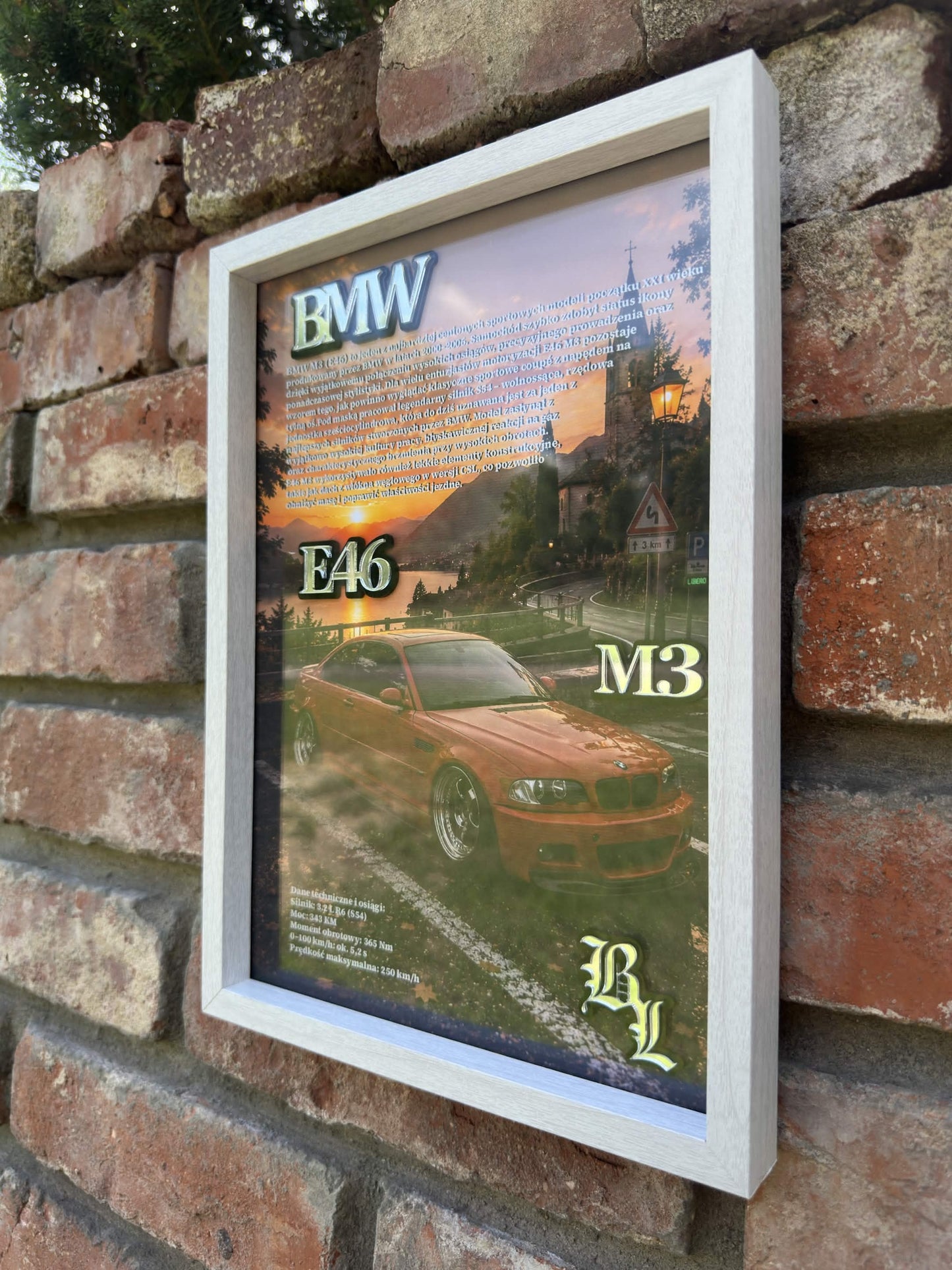 Obraz dekoracyjny 3D – BMW E46 M3