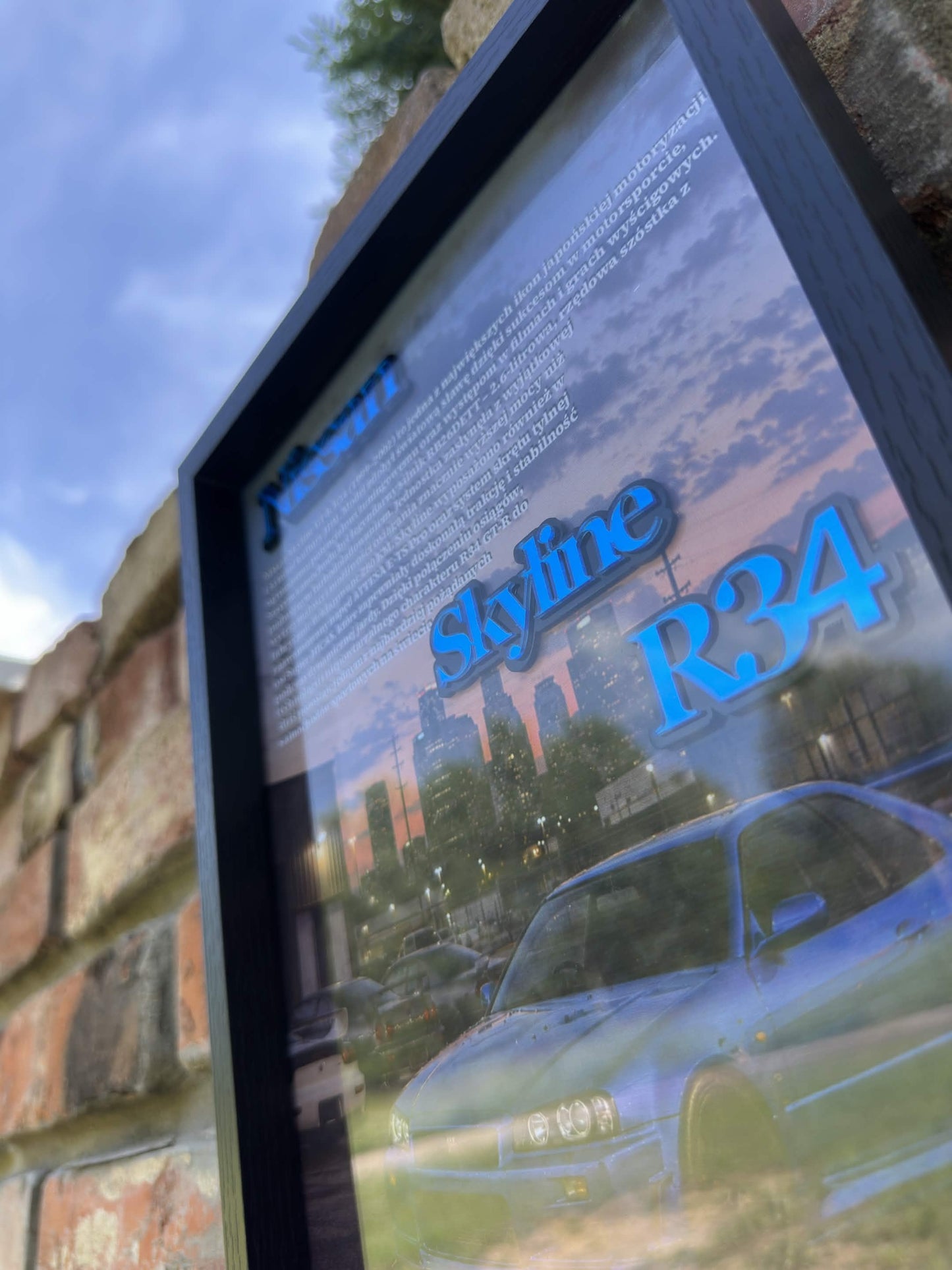 Obraz dekoracyjny 3D – Nissan Skyline R34 GT-R