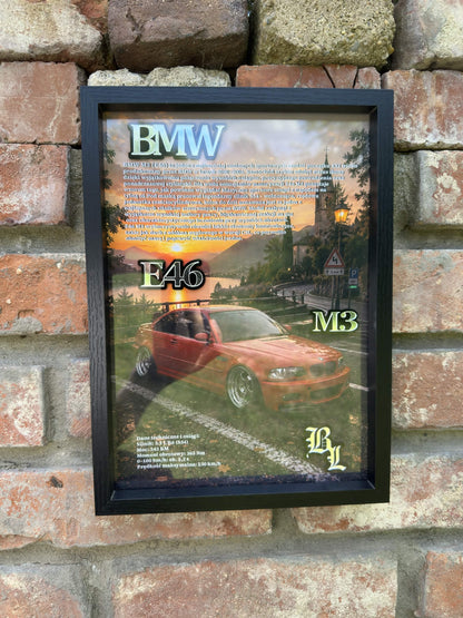 Obraz dekoracyjny 3D – BMW E46 M3
