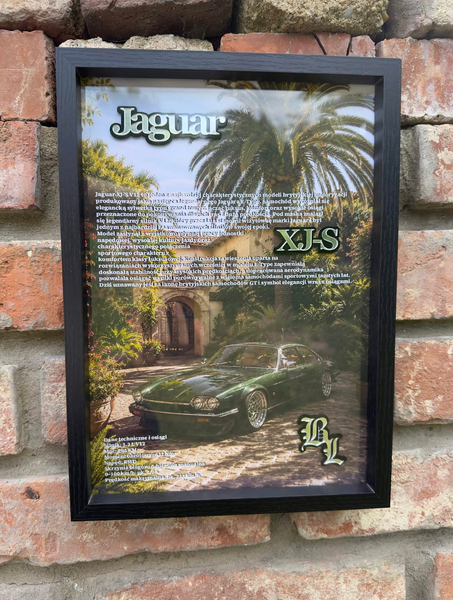 Obraz dekoracyjny 3D – Jaguar XJS