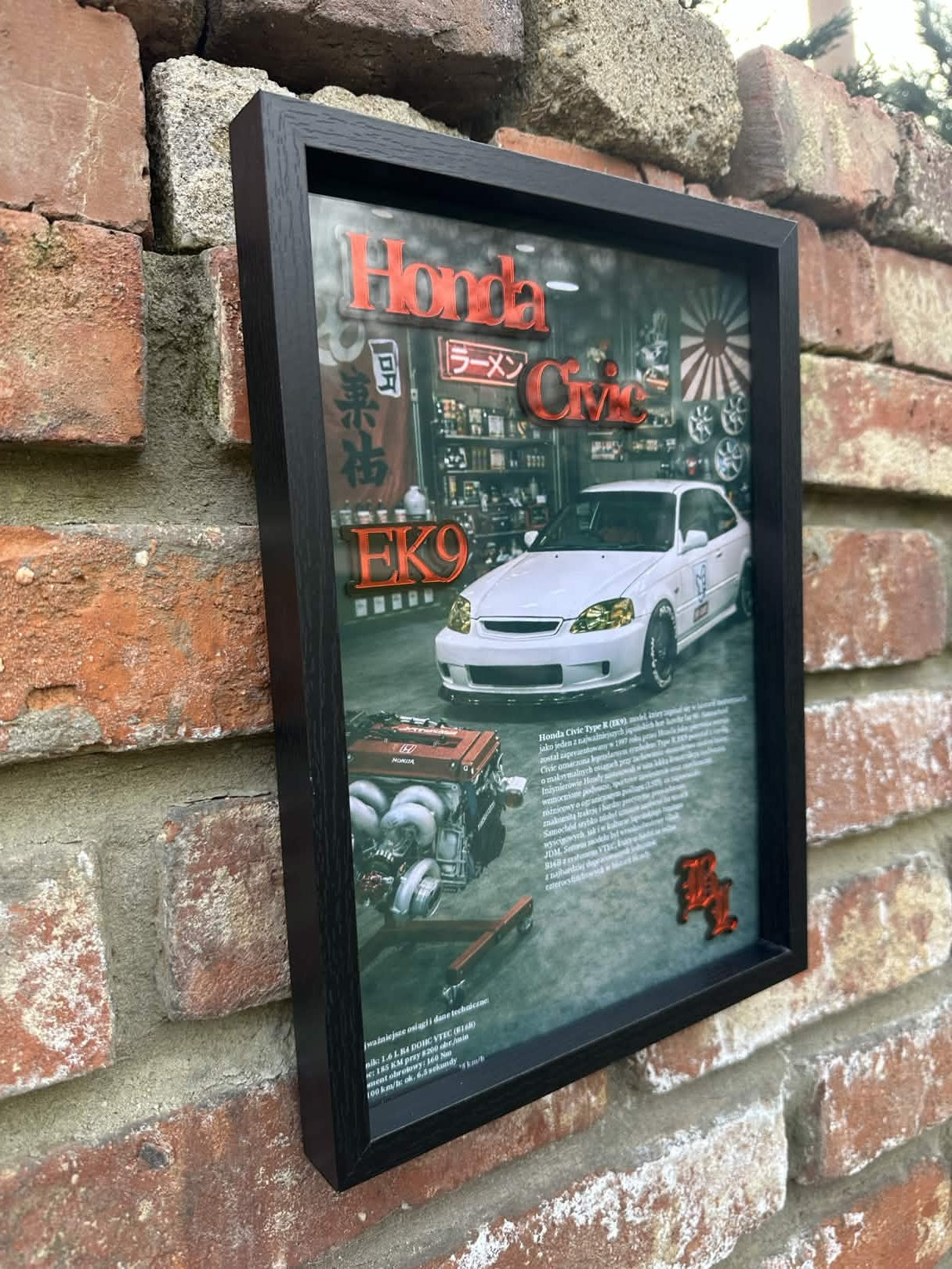 Obraz dekoracyjny 3D - Honda Civic EK9