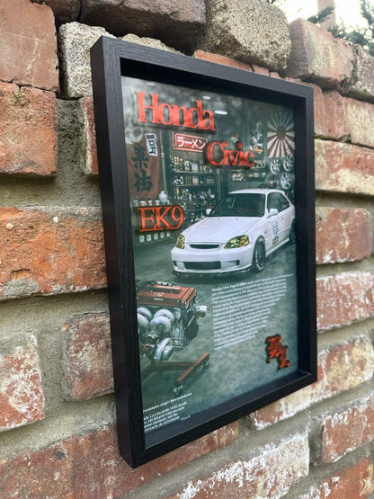 Obraz dekoracyjny 3D - Honda Civic EK9