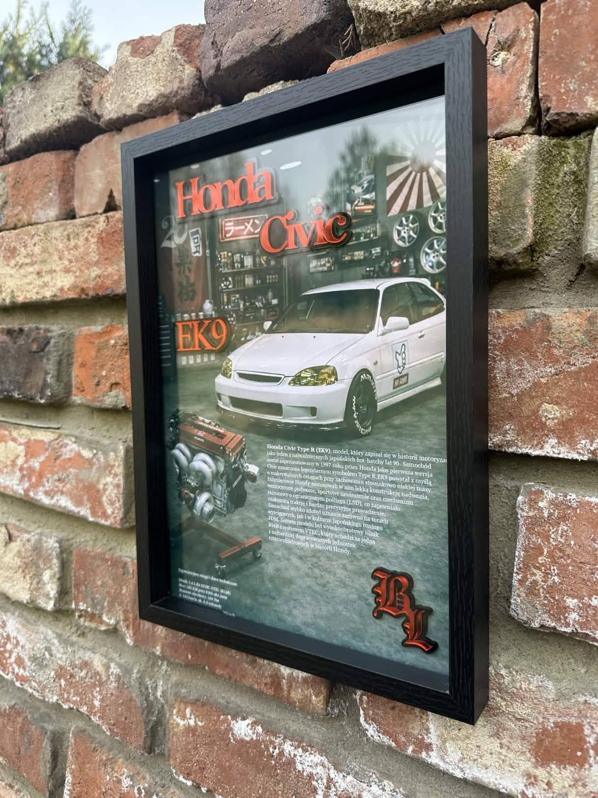 Obraz dekoracyjny 3D - Honda Civic EK9