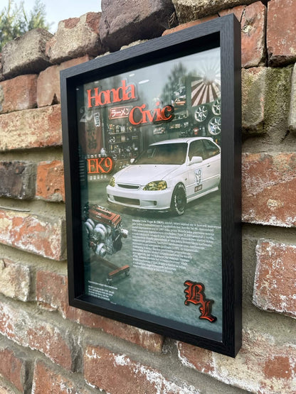Obraz dekoracyjny 3D - Honda Civic EK9