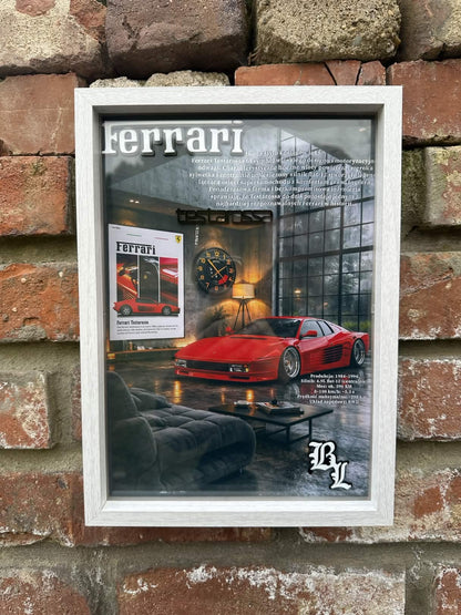 Obraz dekoracyjny 3D – Ferrari Testarossa