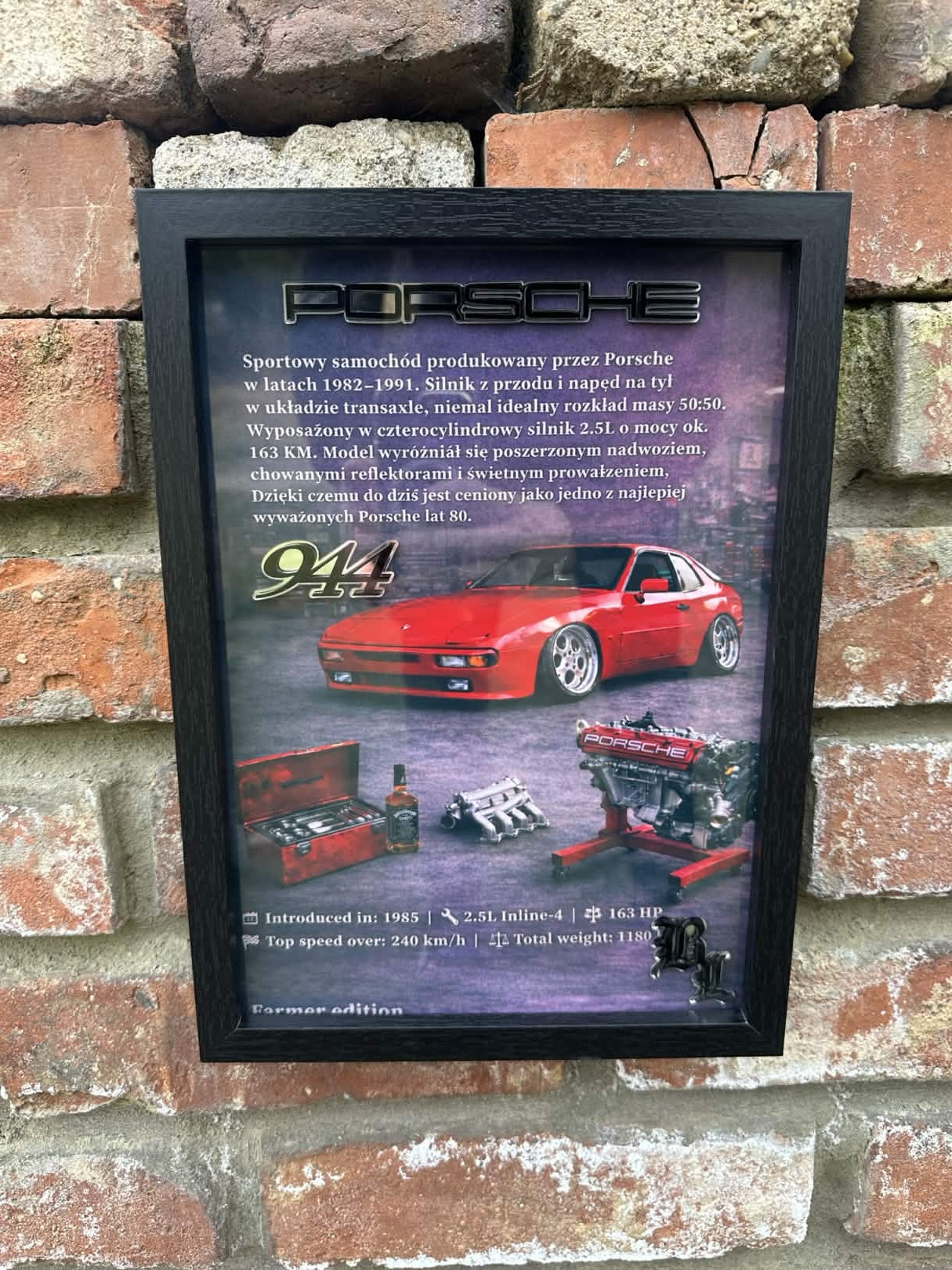 Obraz dekoracyjny 3D – Porsche 944