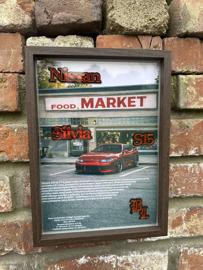 Obraz dekoracyjny 3D – Nissan Silvia S15