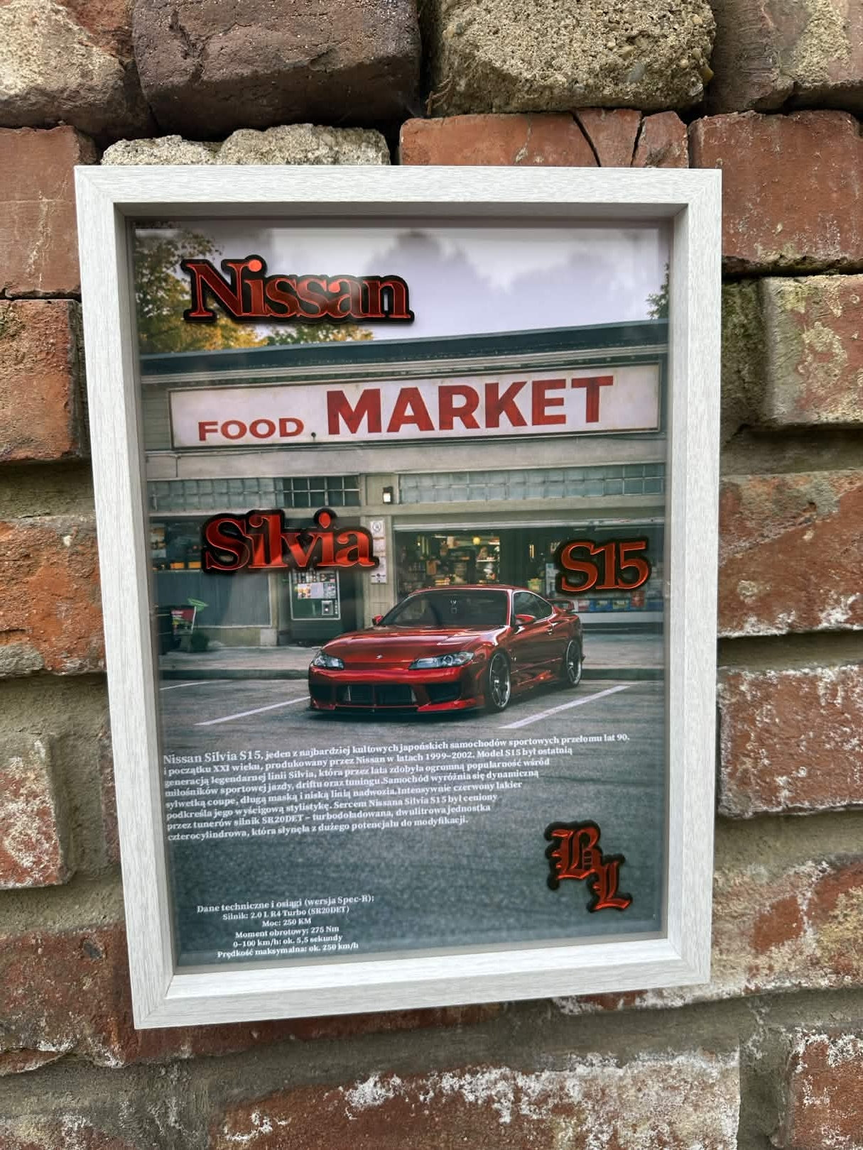 Obraz dekoracyjny 3D – Nissan Silvia S15