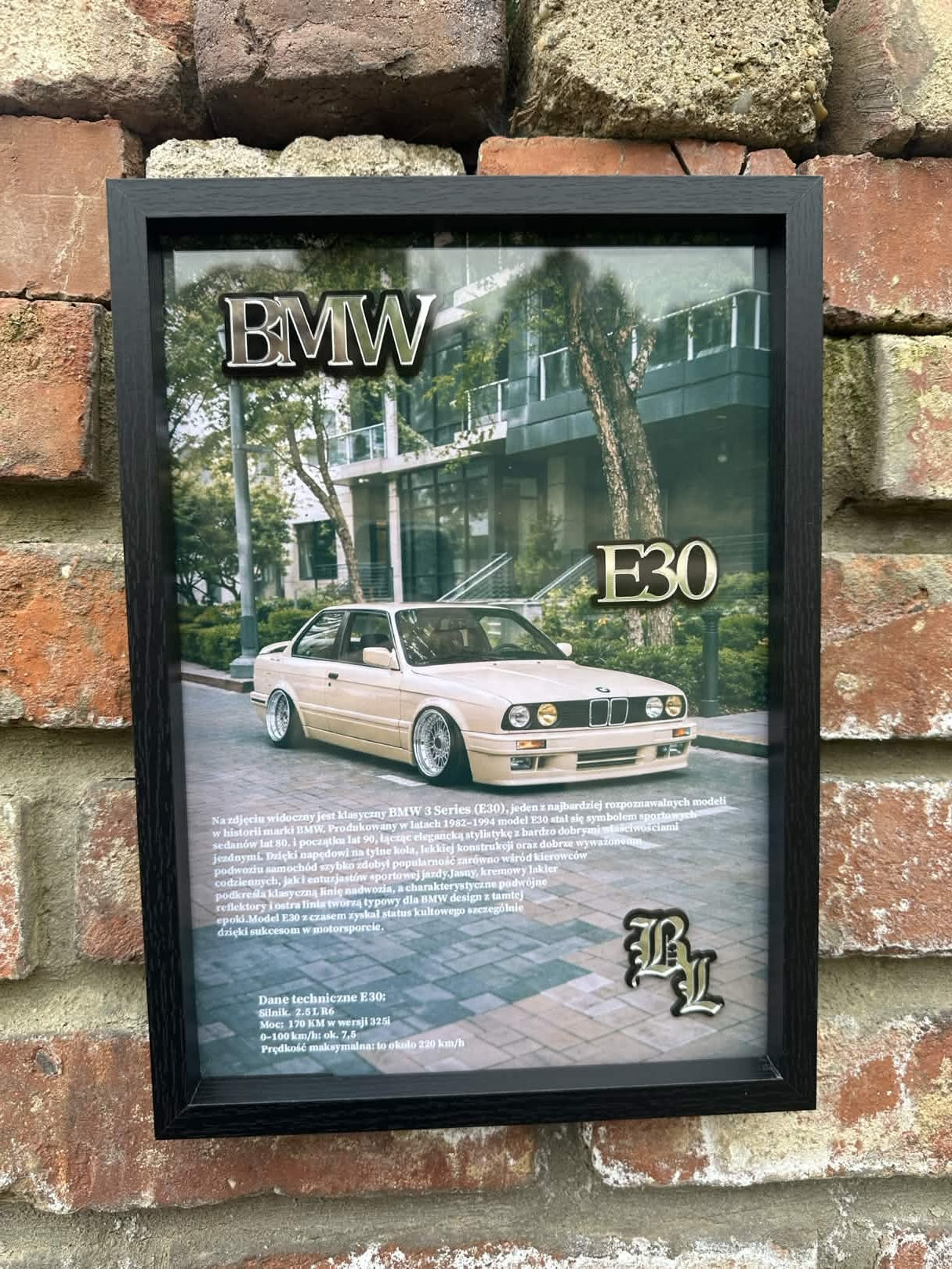 Obraz dekoracyjny 3D - Bmw E30