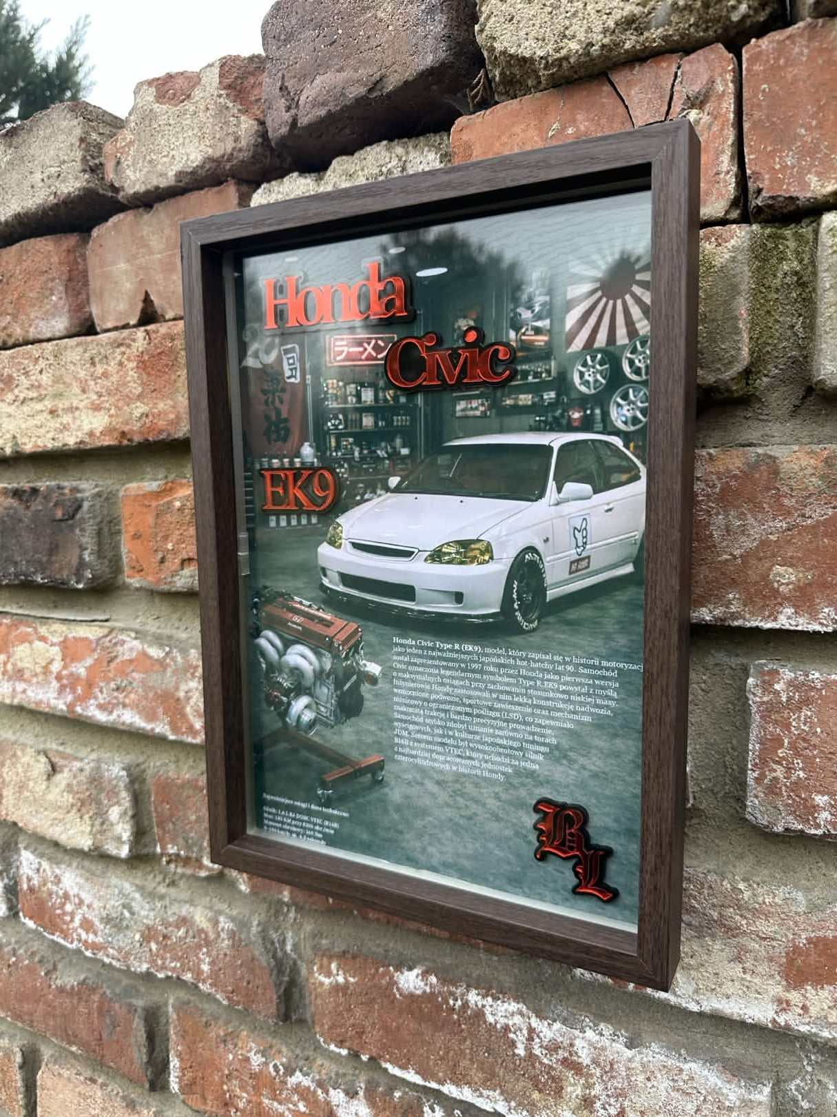 Obraz dekoracyjny 3D - Honda Civic EK9