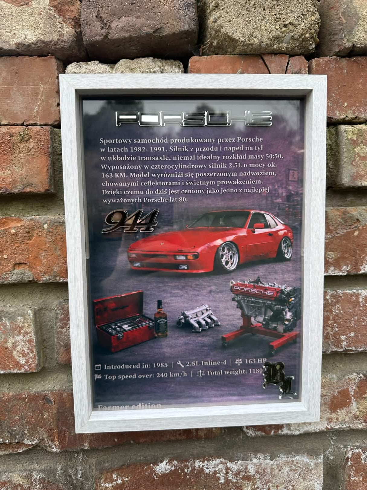 Obraz dekoracyjny 3D – Porsche 944