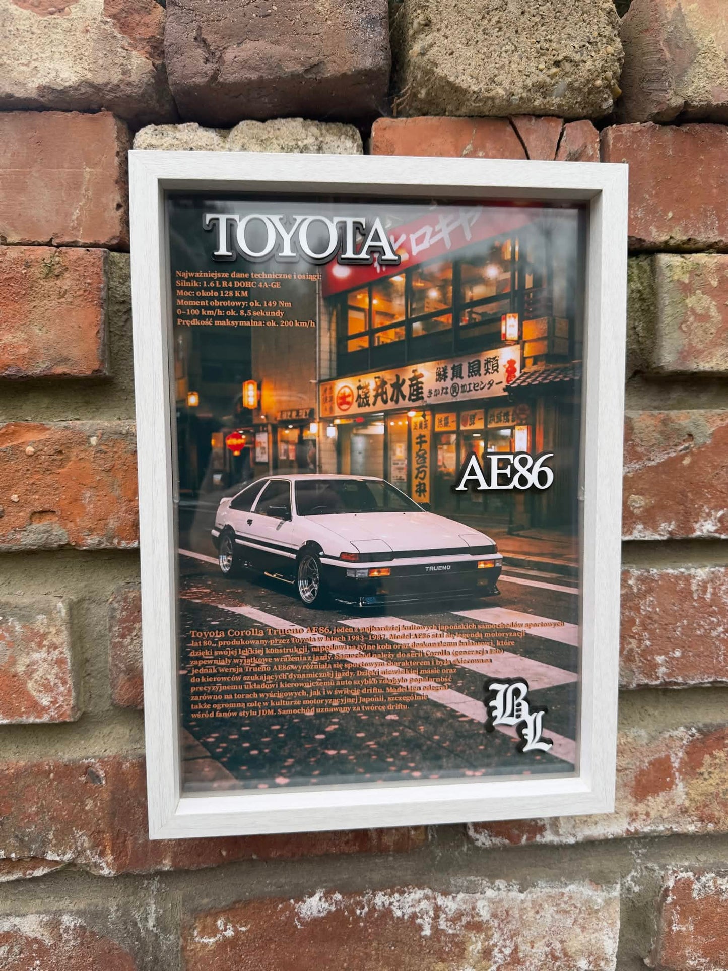 Obraz dekoracyjny 3D - Toyota AE86