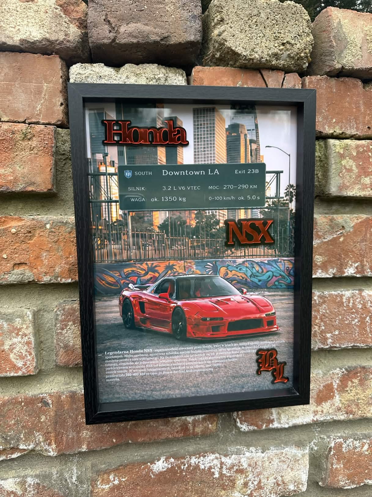 Obraz dekoracyjny 3D – Honda NSX