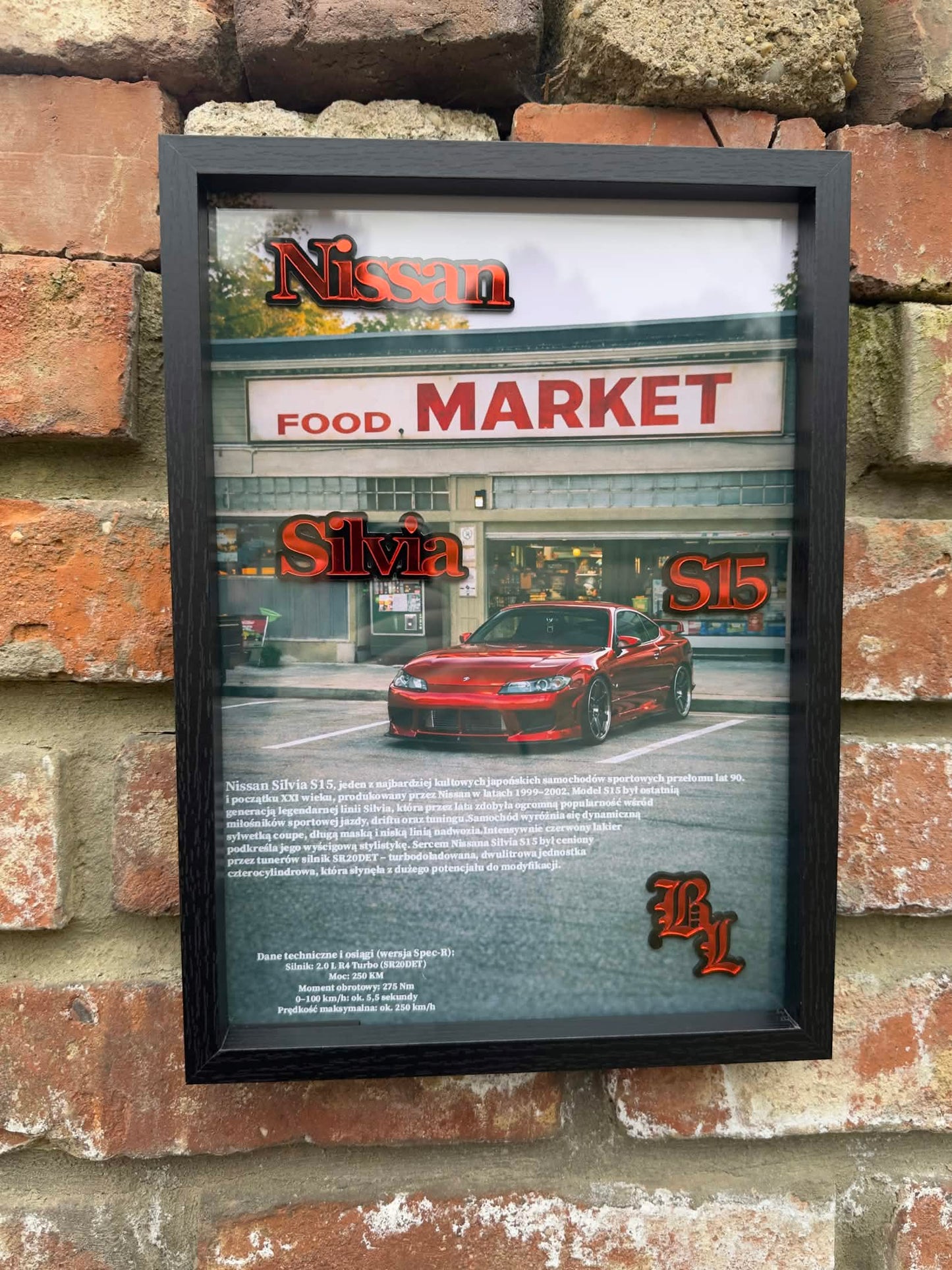 Obraz dekoracyjny 3D – Nissan Silvia S15