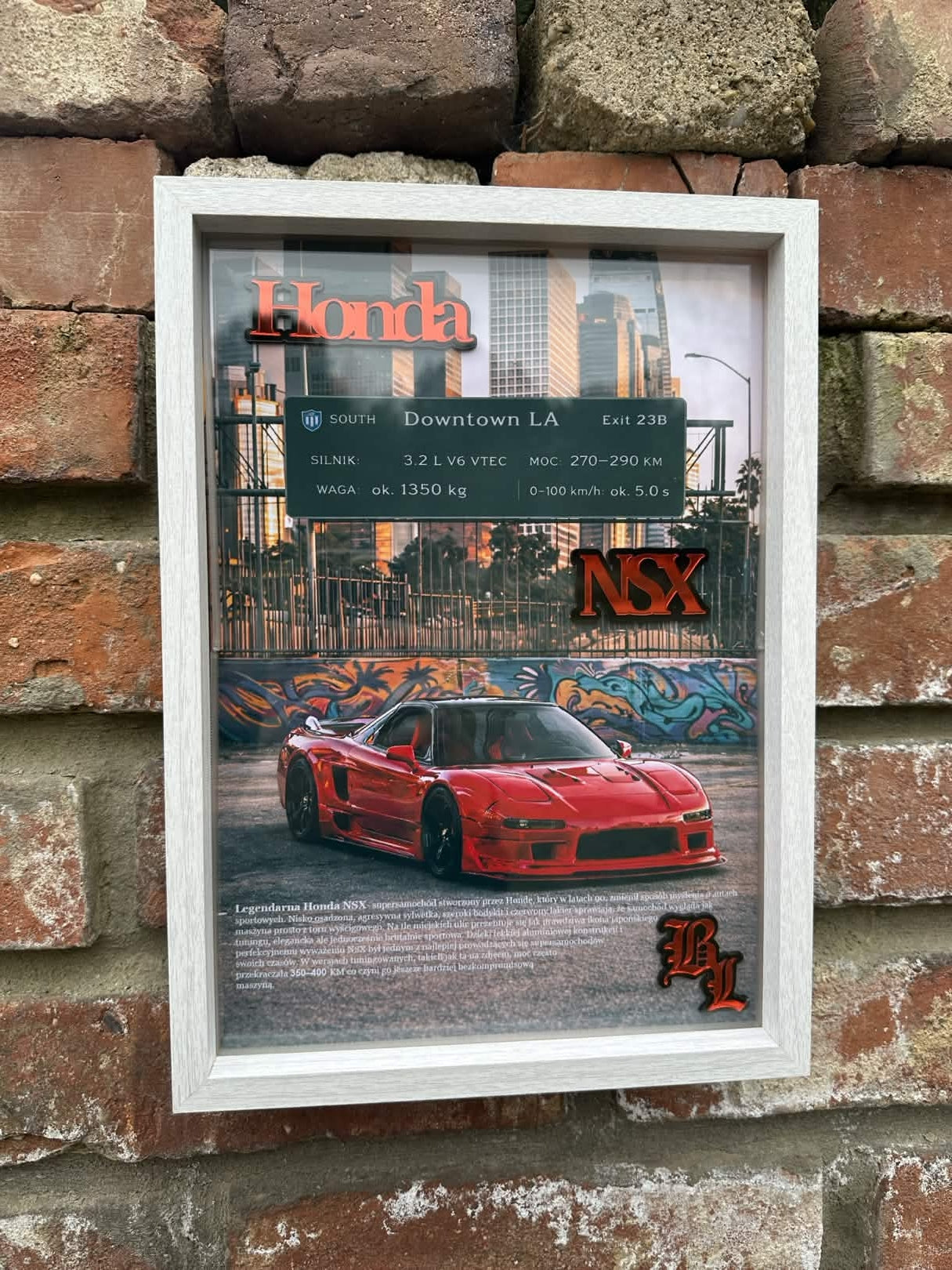 Obraz dekoracyjny 3D – Honda NSX