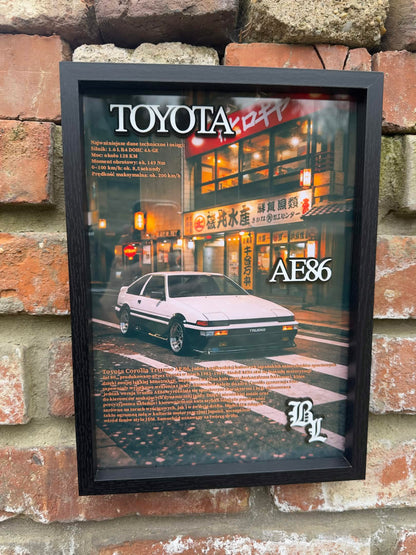 Obraz dekoracyjny 3D - Toyota AE86