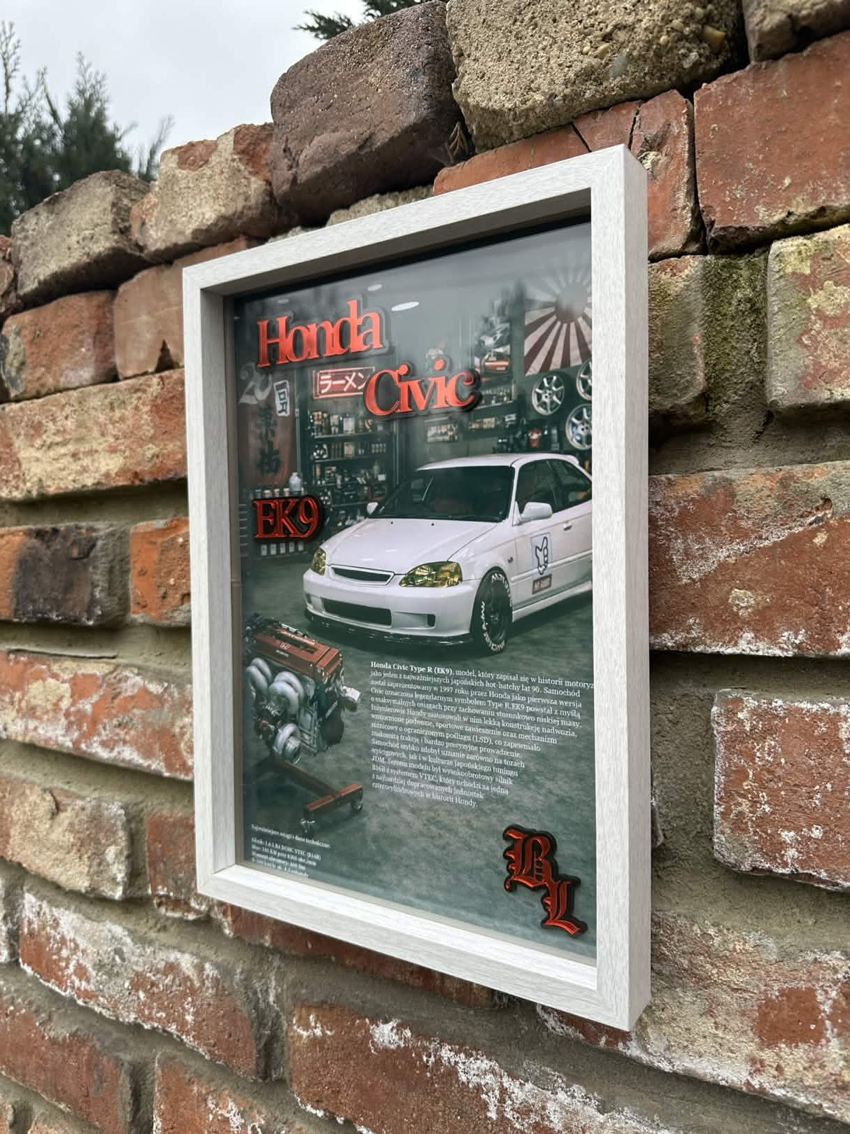 Obraz dekoracyjny 3D - Honda Civic EK9
