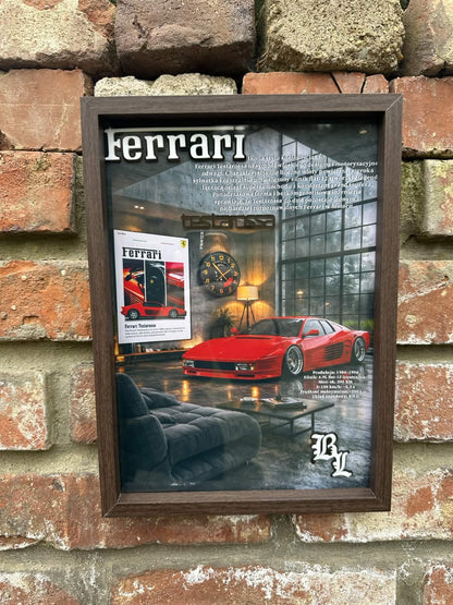 Obraz dekoracyjny 3D – Ferrari Testarossa