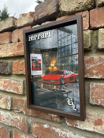 Obraz dekoracyjny 3D – Ferrari Testarossa