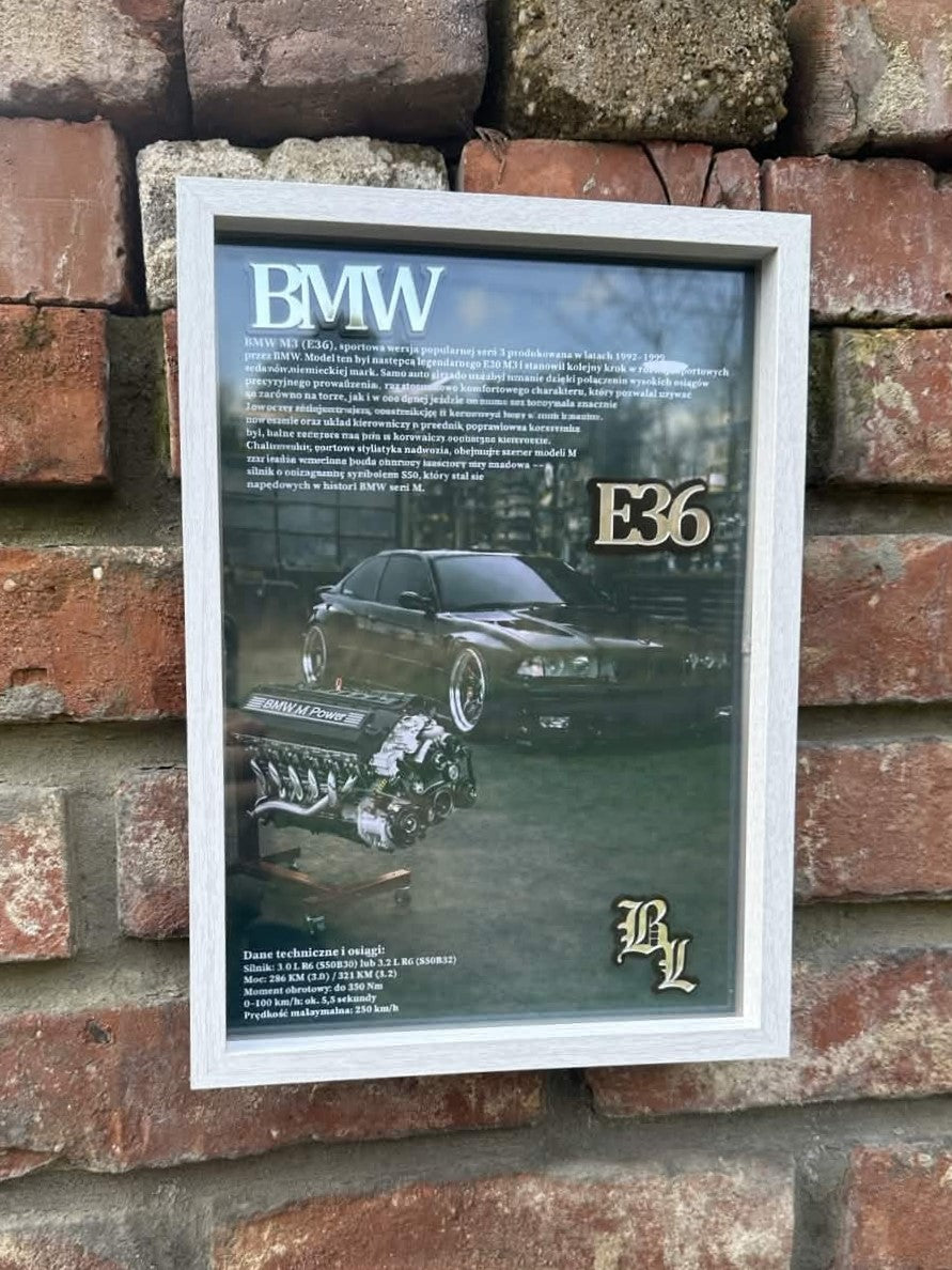 Obraz dekoracyjny 3D - Bmw E36