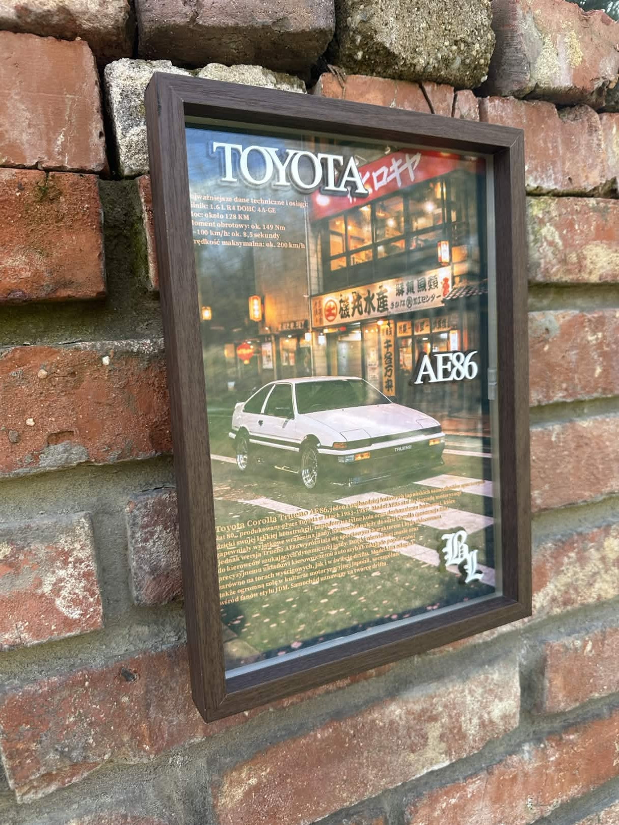 Obraz dekoracyjny 3D - Toyota AE86